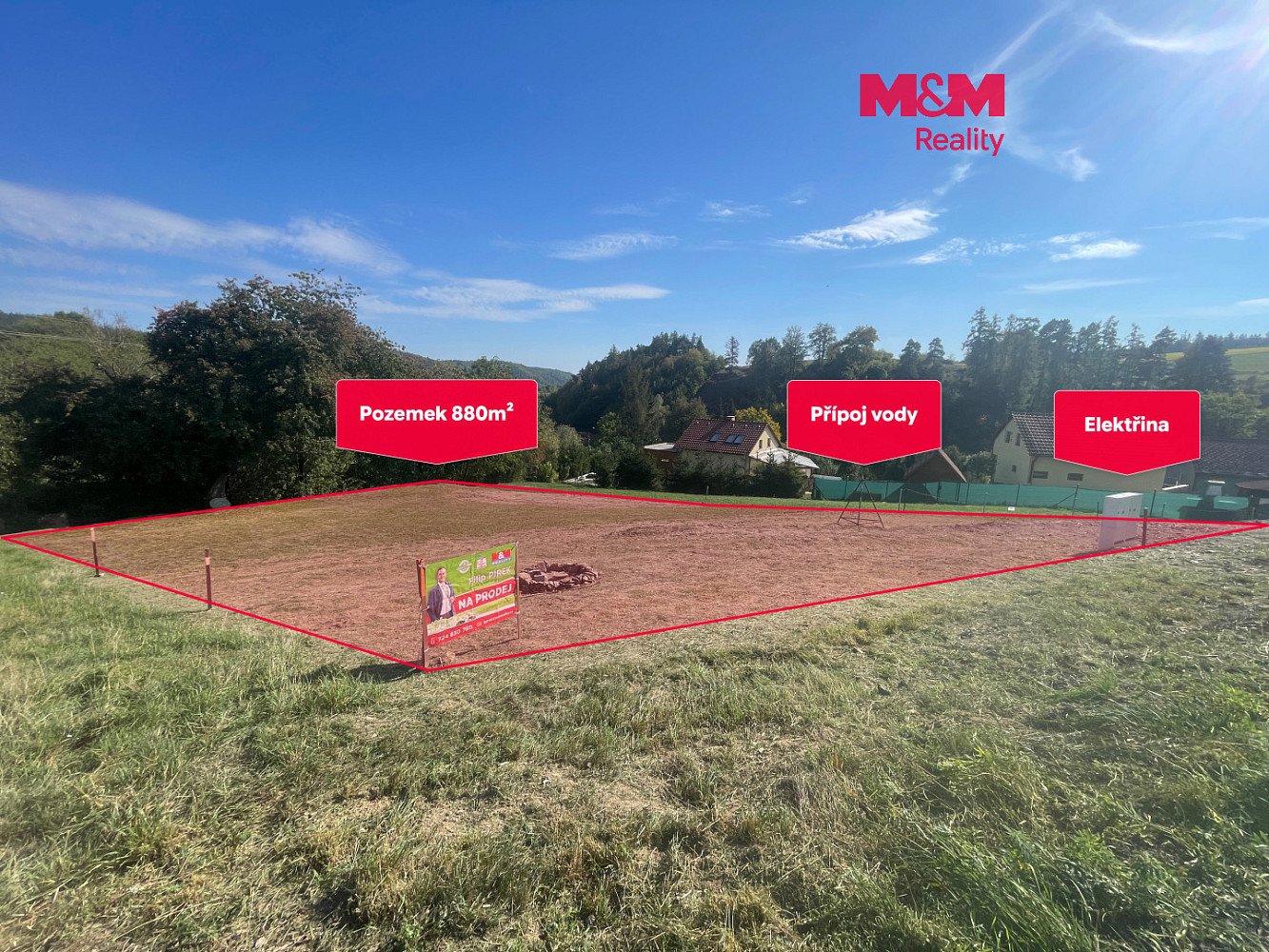 Prodej stavebního pozemku 880 m²