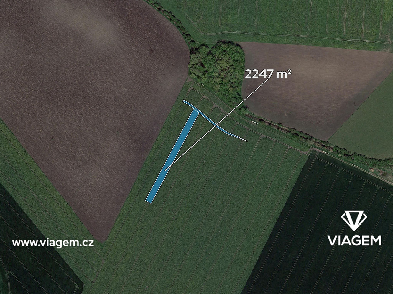 Prodej pole 1 438 m² – fotografie 2