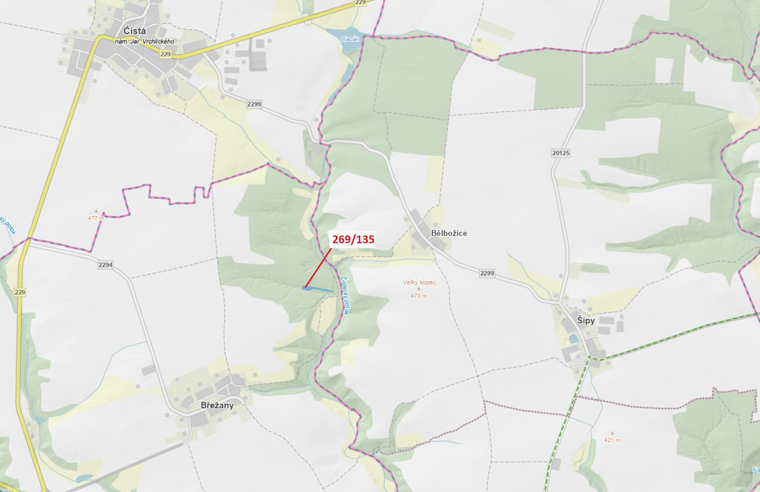 Dražba lesa 2 783 m²