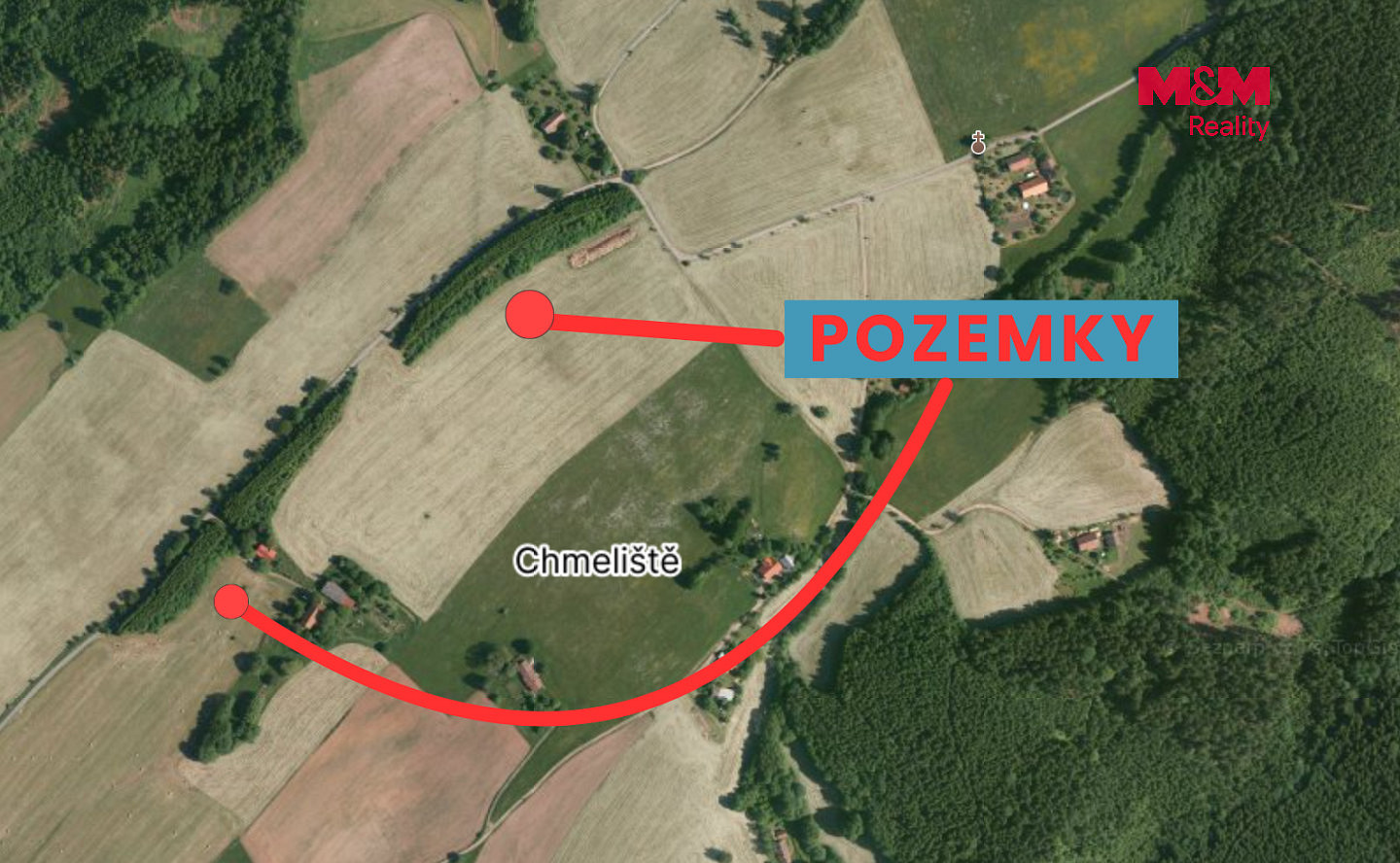 Prodej pole 14 761 m² – fotografie 2