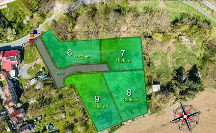Prodej stavebního pozemku 1 368 m², Tuklaty, okres Kolín