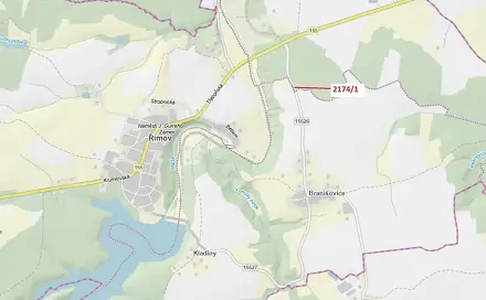 Dražba pozemku 194 m², Římov