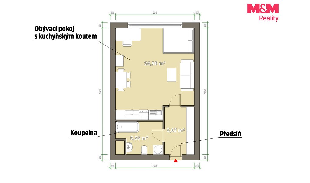 Prodej bytu 1+kk 39 m², Plzeň – náhled fotky 11