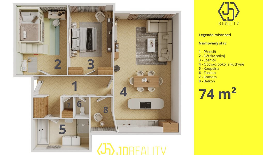 Prodej bytu 3+1 72 m², Kladno – náhled fotky 25