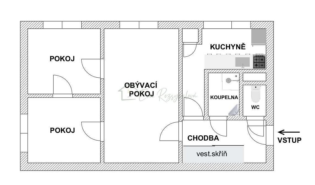Prodej bytu 3+1 60 m², Vsetín – náhled fotky 14