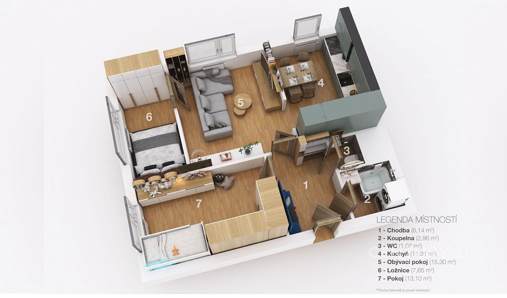 Prodej bytu 3+1 58 m², Liberec – náhled fotky 2