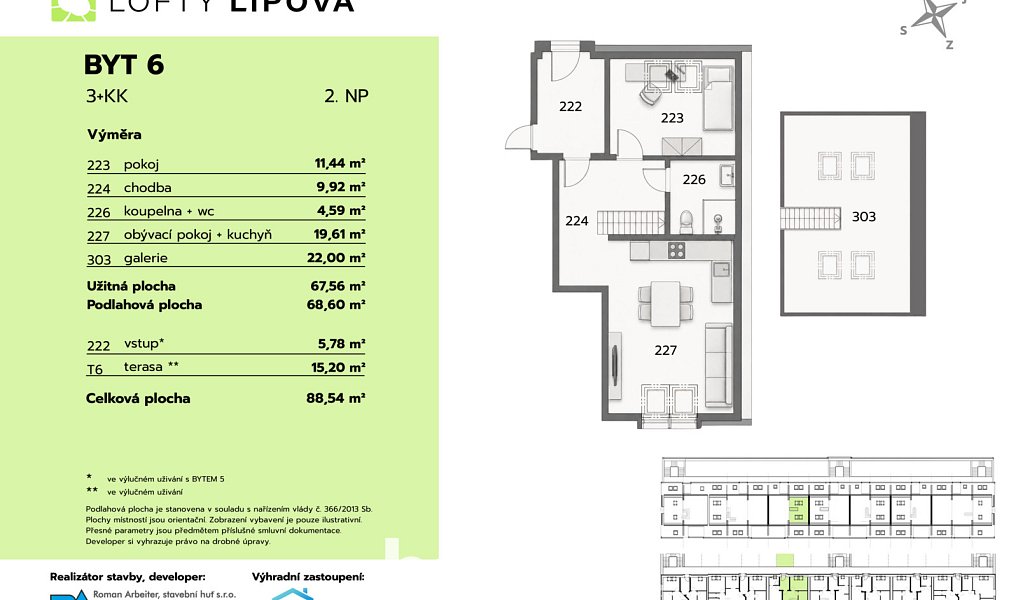 Prodej bytu 3+kk 69 m², Hodonice – náhled fotky 6