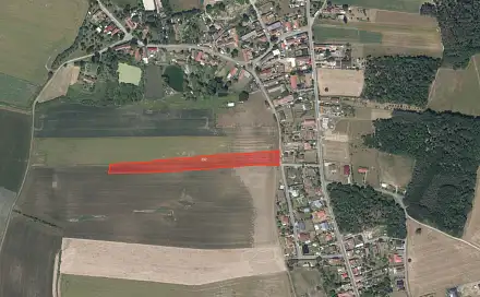 Prodej pole 7 413 m², Krakovany, okres Kolín