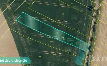 Prodej pole 729 m², Hoštice, okres Kroměříž