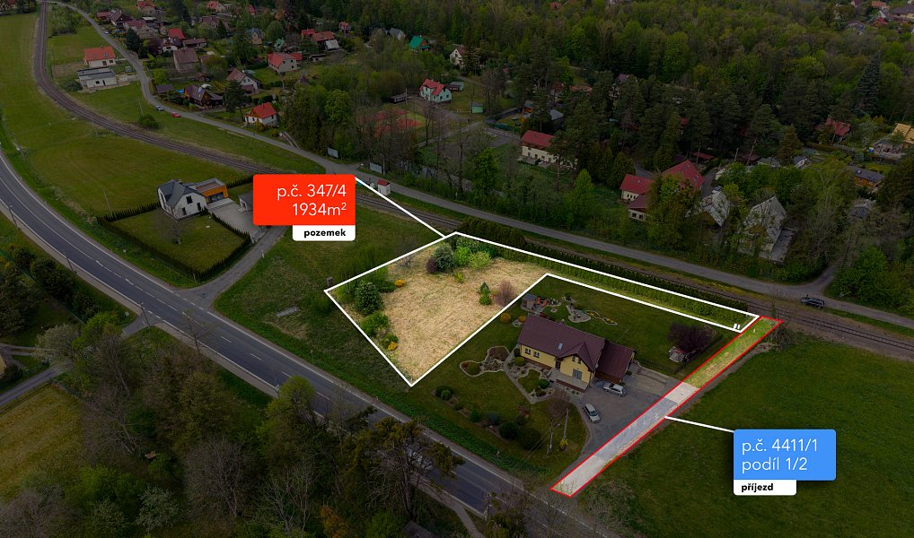 Prodej stavebního pozemku 1 934 m², Ostravice – náhled fotky 2