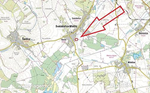 Prodej pole 1 057 m², Svatobořice-Mistřín, okres Hodonín