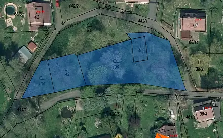Prodej stavebního pozemku 1 388 m², Velký Šenov, okres Děčín