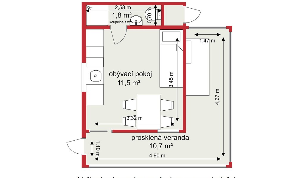 Prodej chaty/chalupy 25 m² s pozemkem 209 m², Okrouhlo – náhled fotky 4