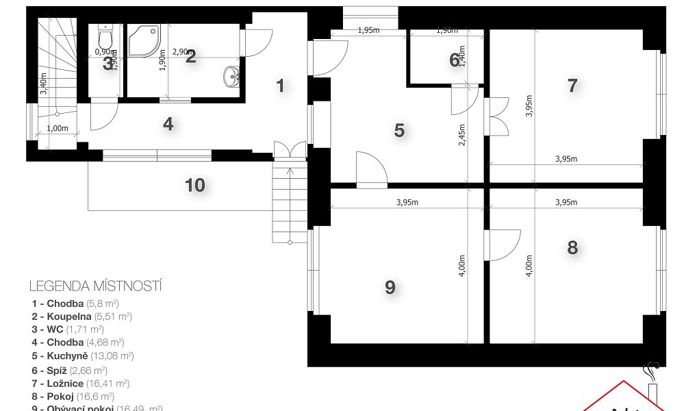 Prodej domu 116 m² s pozemkem 1 003 m², Hostivice – náhled fotky 3