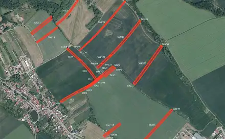 Prodej pole 18 470 m², Rousínov - Vítovice, okres Vyškov