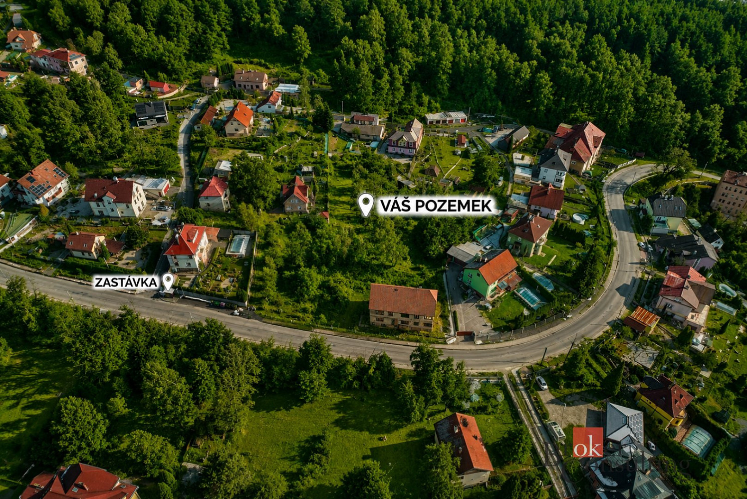 Prodej stavebního pozemku 1 803 m² – fotografie 2