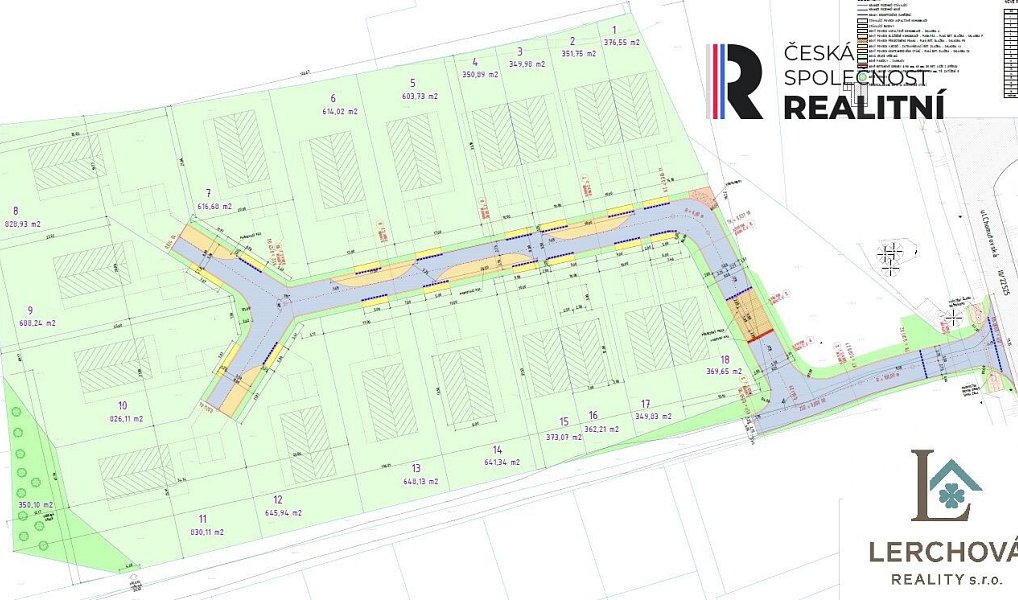 Prodej stavebního pozemku 826 m², Žatec – náhled fotky 6