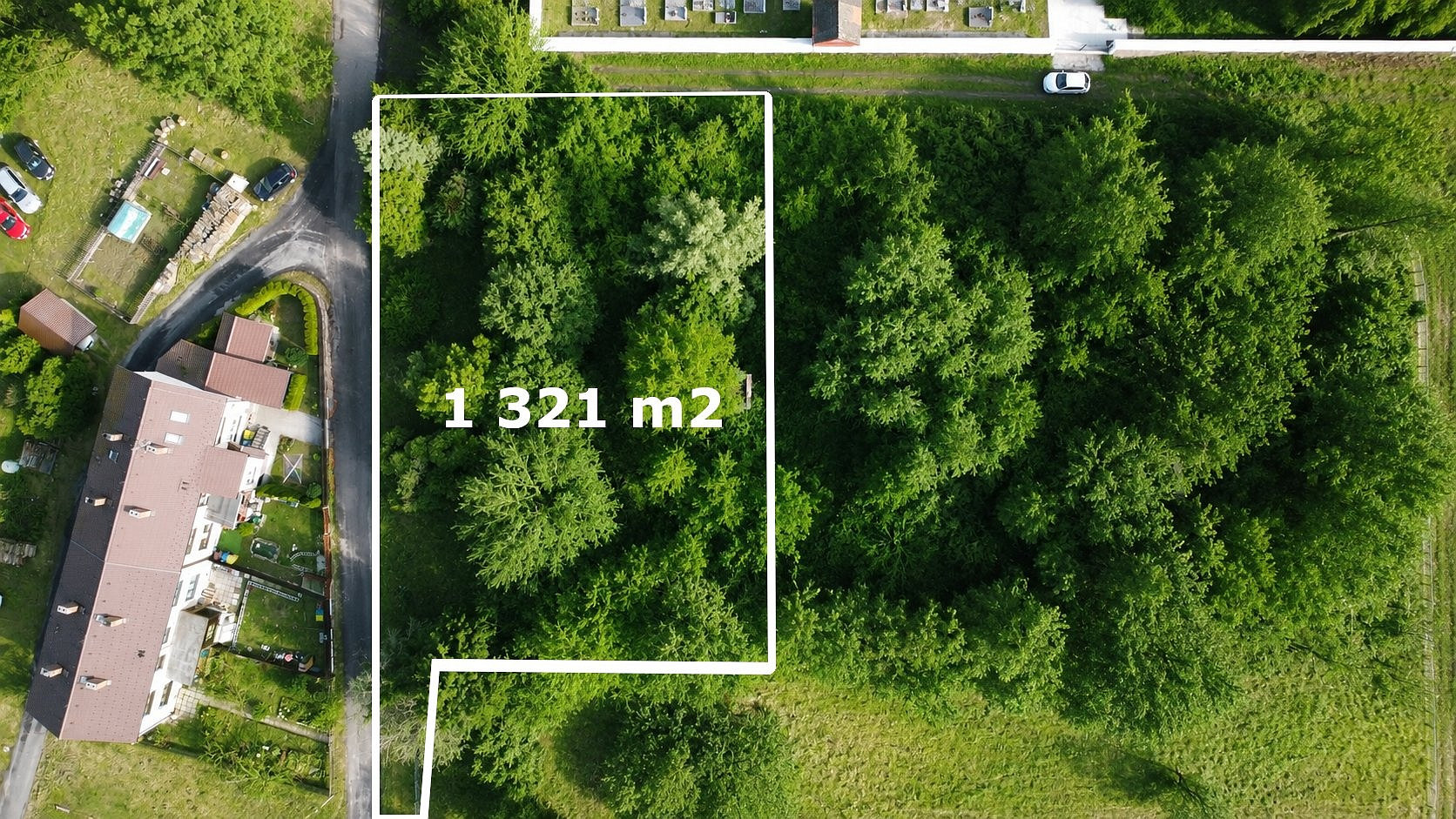 Prodej stavebního pozemku 1 321 m²
