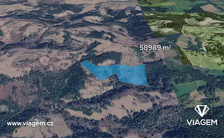 Prodej lesa 19 663 m², Valašská Bystřice, okres Vsetín