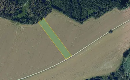 Prodej pole 2 416 m², Zderaz, okres Chrudim