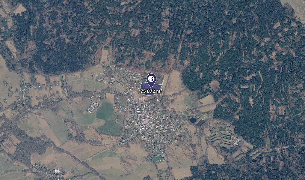 Prodej komerčního pozemku 75 872 m², Nové Město pod Smrkem – náhled fotky 2