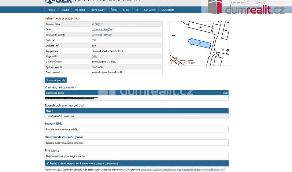 Prodej komerčního pozemku 636 m², Luštěnice – náhled fotky 10