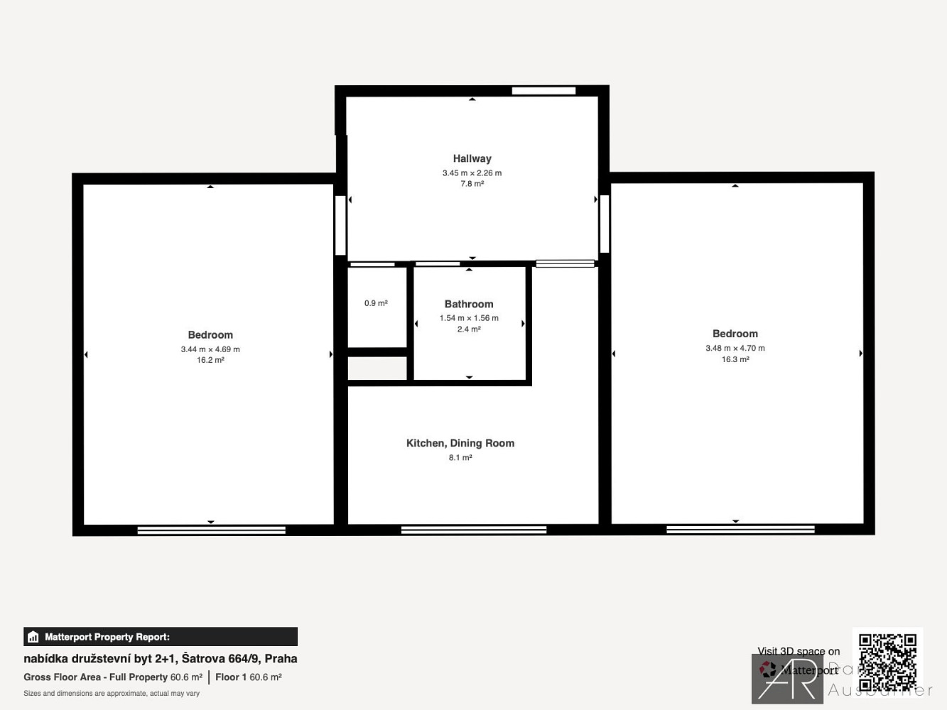 Prodej bytu 2+1 52 m²