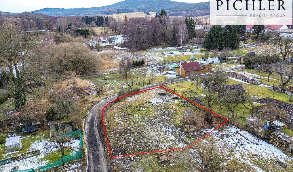 Prodej stavebního pozemku 653 m², Horní Stropnice – náhled fotky 2