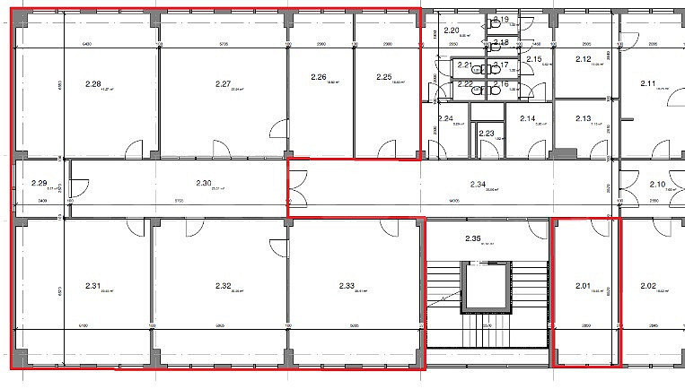 Pronájem kancelářských prostor o výměře 265 m², Praha 4 - Hodkovičky – pohled 3