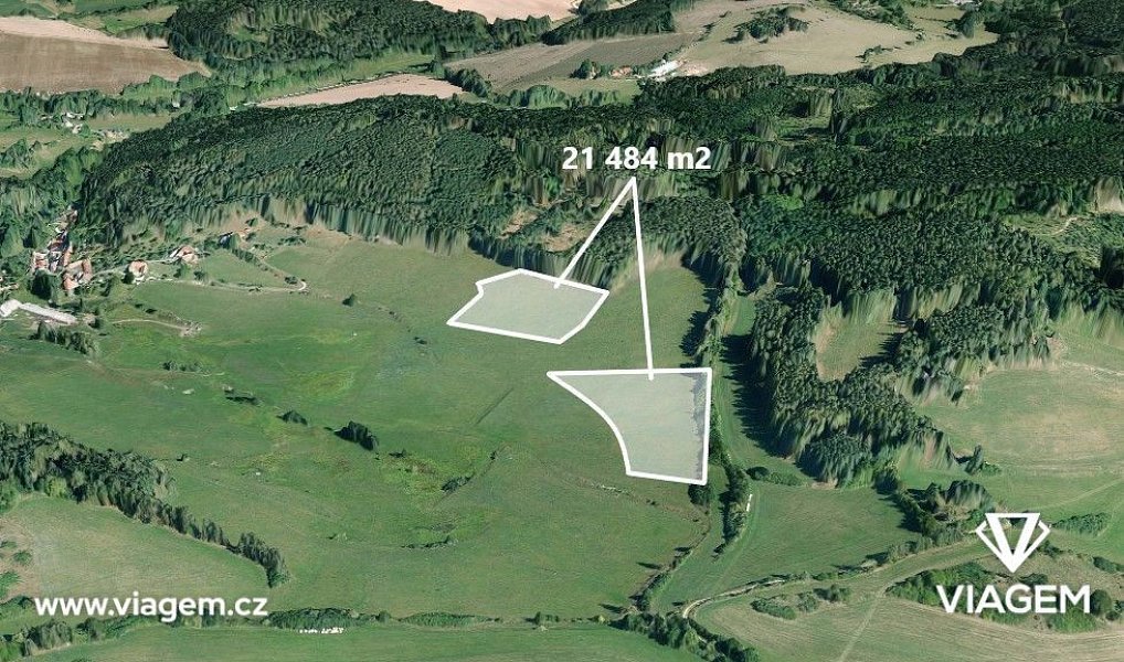 Prodej pole 4 774 m², Čestice – fotka 1 z 5