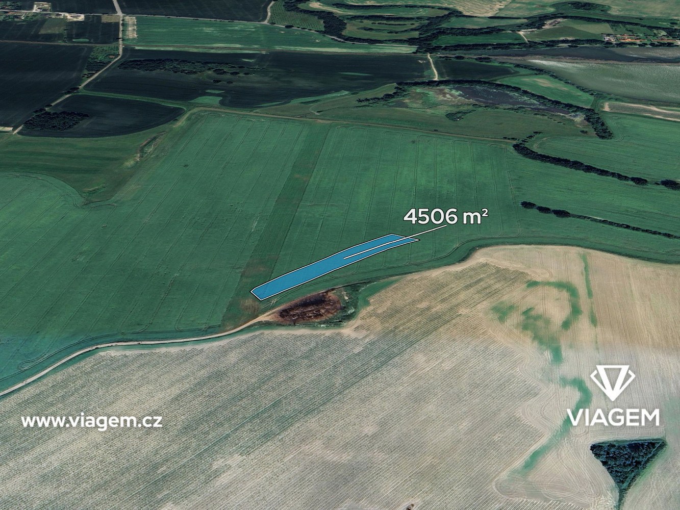 Pole 4 506 m², Podíl 25 % o výměře 1 127 m²