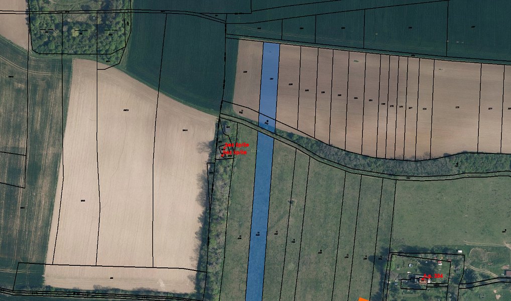 Prodej pole 538 m², Cítov – fotka 1 z 3
