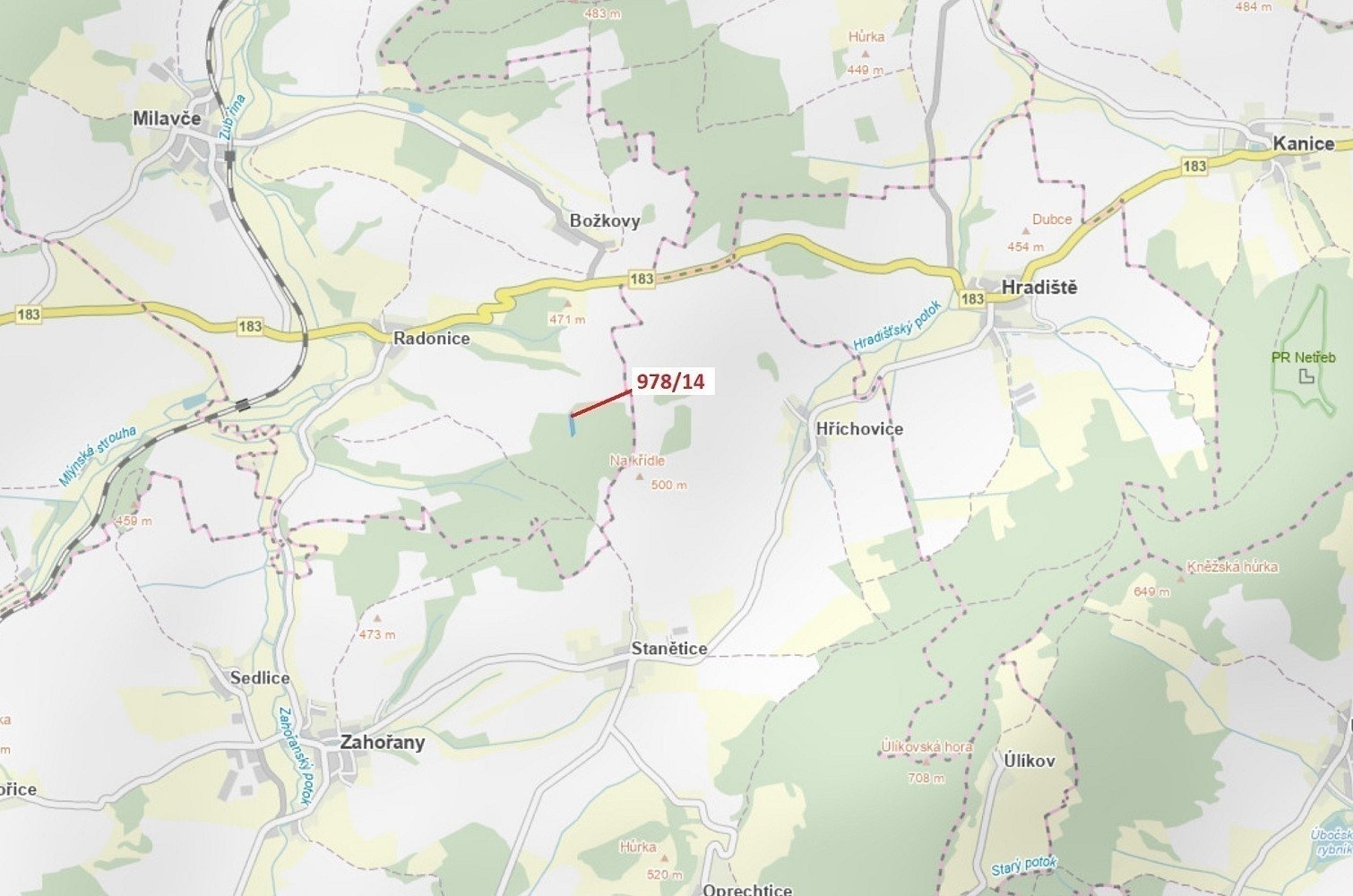 Dražba lesa 2 762 m²