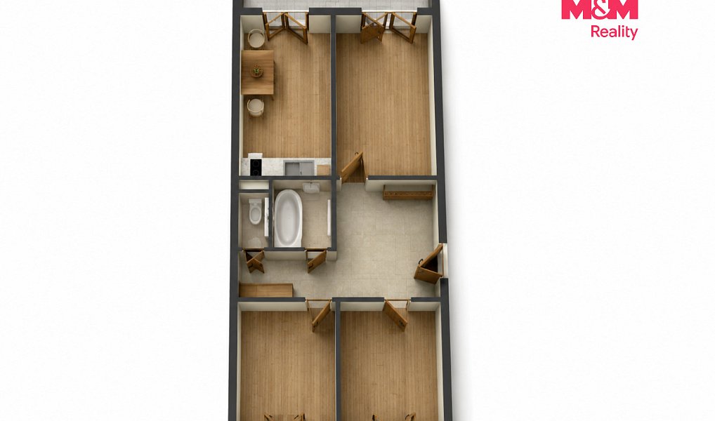 Prodej bytu 3+1 66 m², Praha – náhled fotky 3