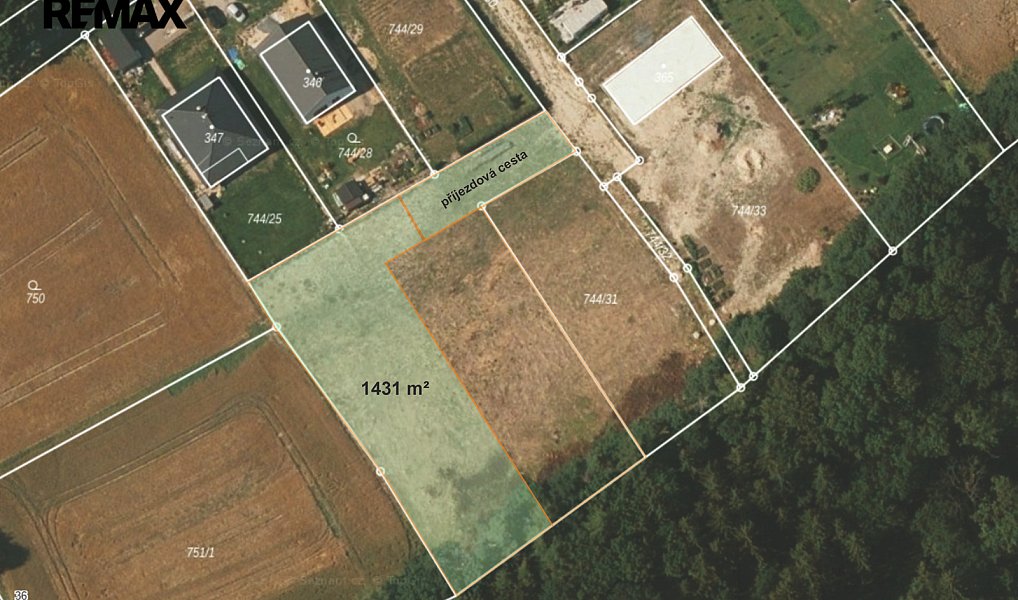 Prodej stavebního pozemku 1 431 m², Hradečno – náhled fotky 9