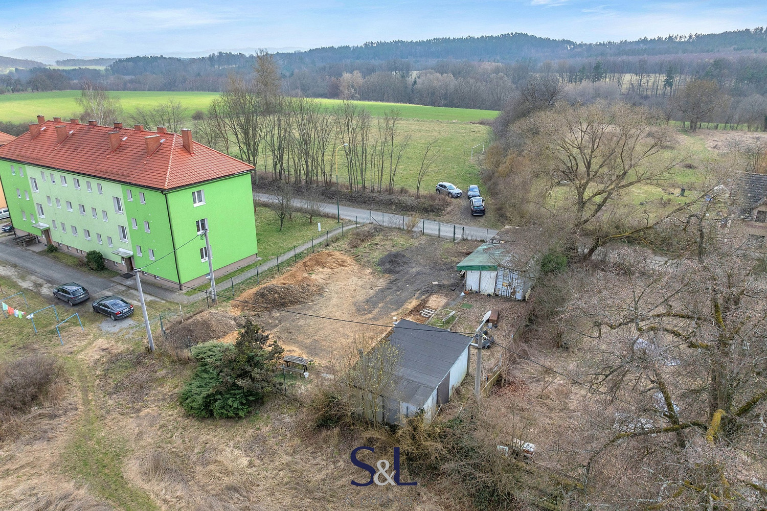 Prodej stavebního pozemku 1 026 m² – pohled 3