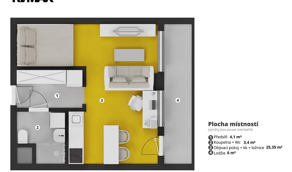 Pronájem bytu 1+kk 35 m², Praha – náhled fotky 15