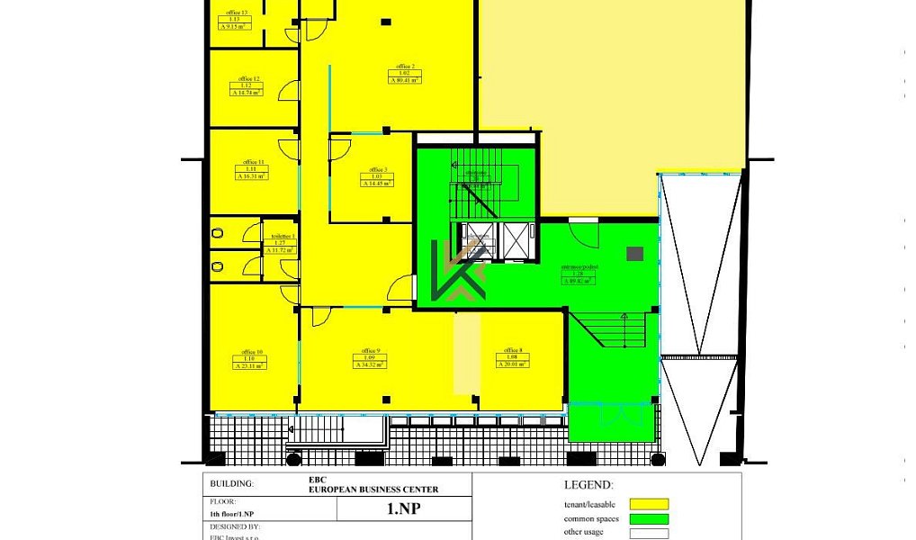 Pronájem kanceláře 391 m², Praha – náhled fotky 3