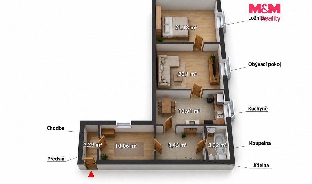 Prodej bytu 2+1 88 m², Teplá – náhled fotky 6