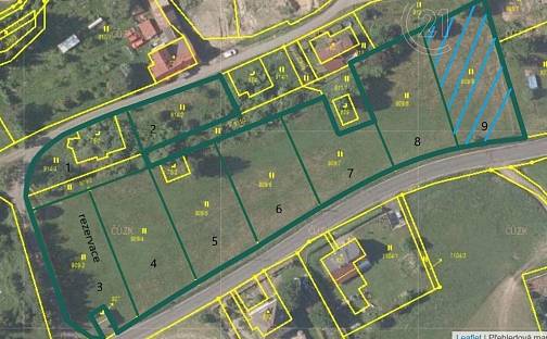 Prodej stavebního pozemku 1 262 m², Staré Křečany, okres Děčín