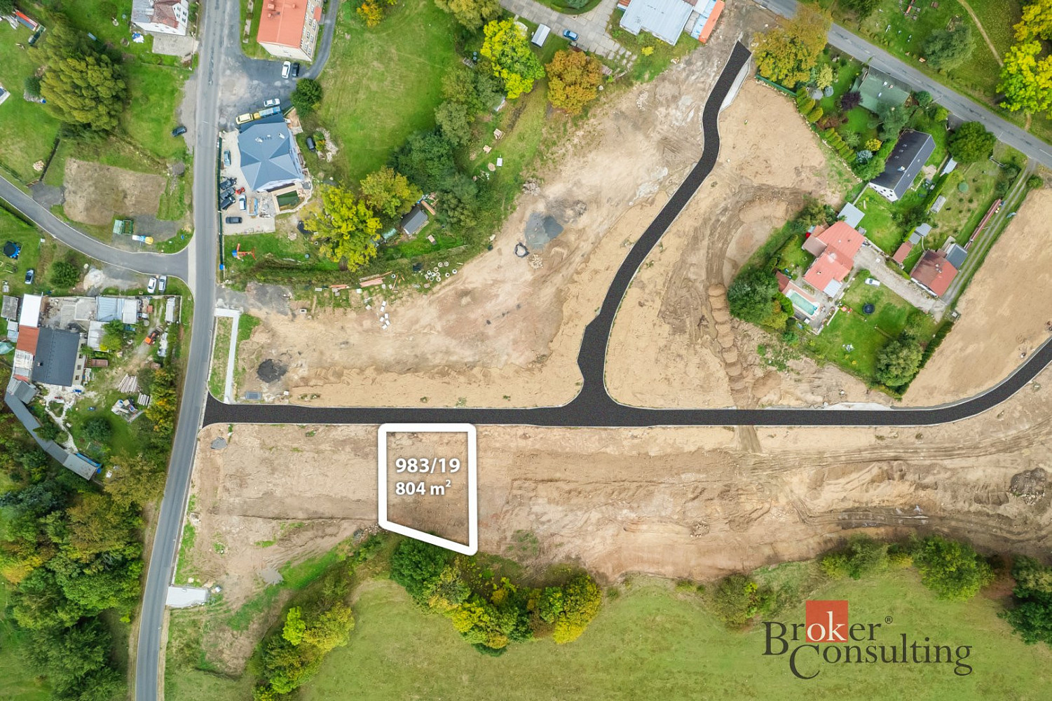 Prodej stavebního pozemku 804 m² – fotografie 4