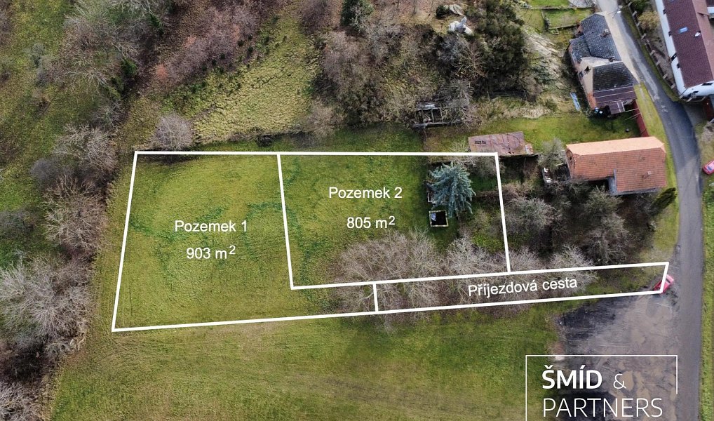 Prodej stavebního pozemku 903 m², Křesetice – náhled fotky 3