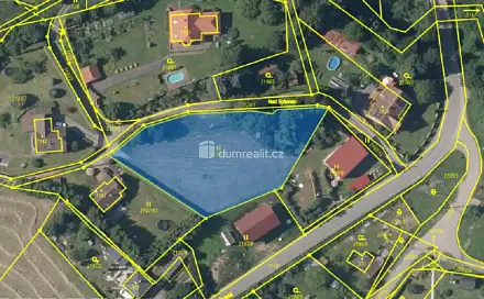 Prodej stavebního pozemku 2 256 m², Nad Splavem, Nespeky, okres Benešov