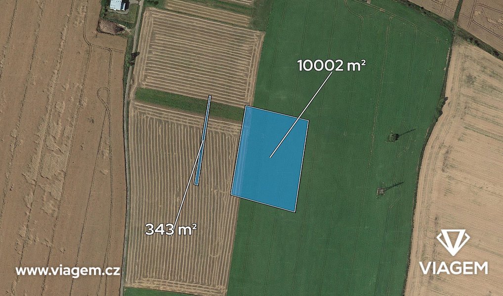 Prodej pole 673 m², Dobrovice – náhled fotky 2