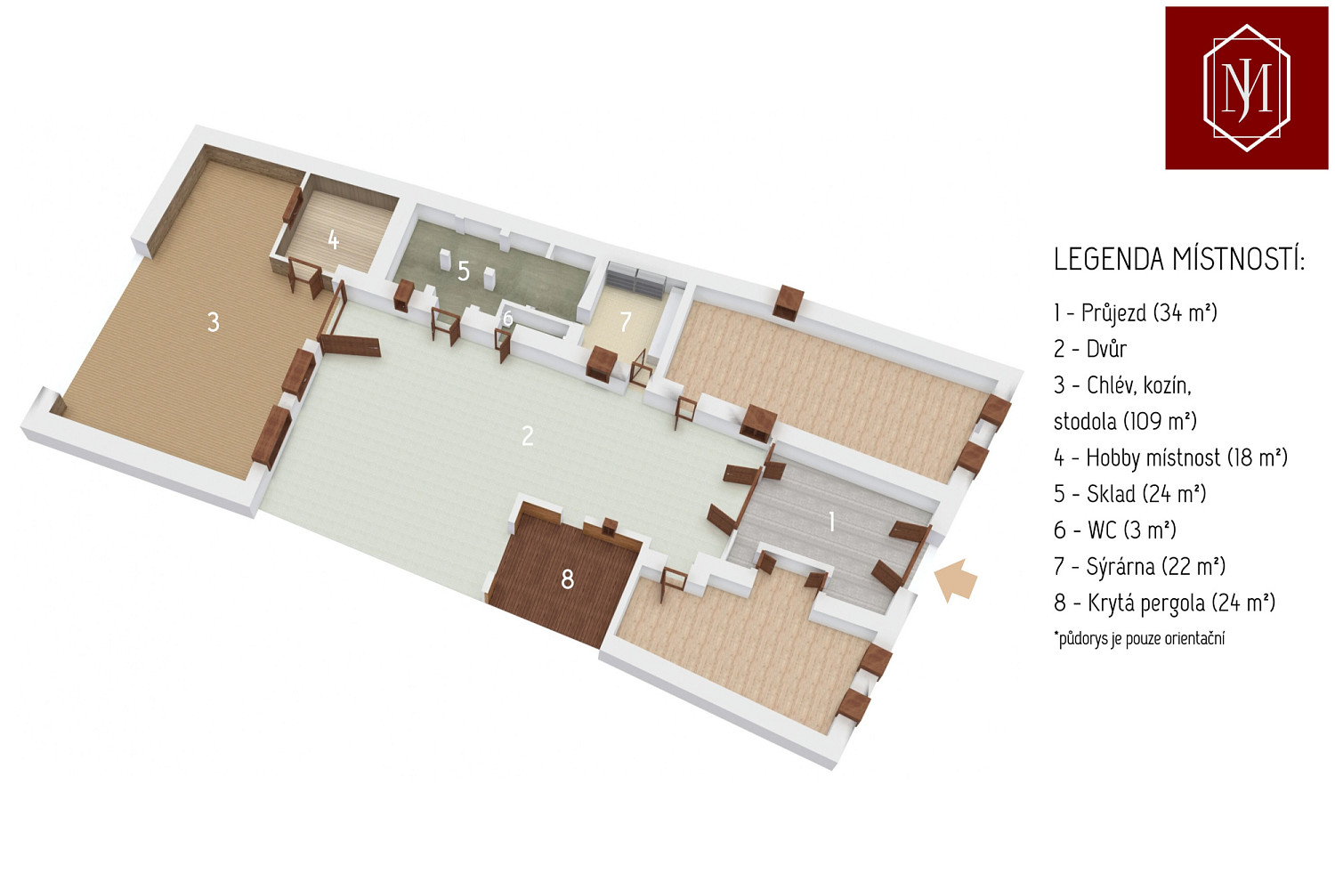 Pronájem zahrady 896 m² – fotografie 5