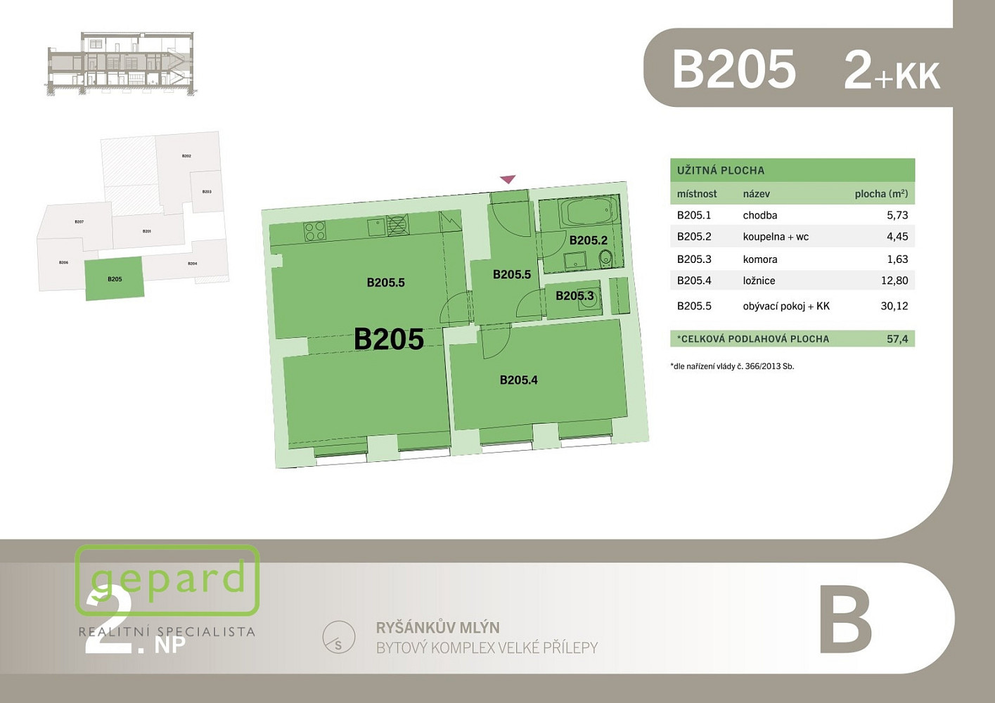 Prodej bytu 2+kk 57 m² — photo 5