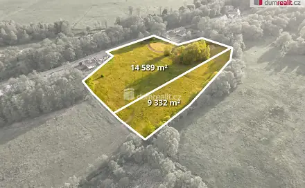 Prodej stavebního pozemku 23 921 m², Hroznětín - Bystřice, okres Karlovy Vary