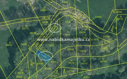 Prodej vodní plochy 123 m², Merklín, okres Plzeň-Jih