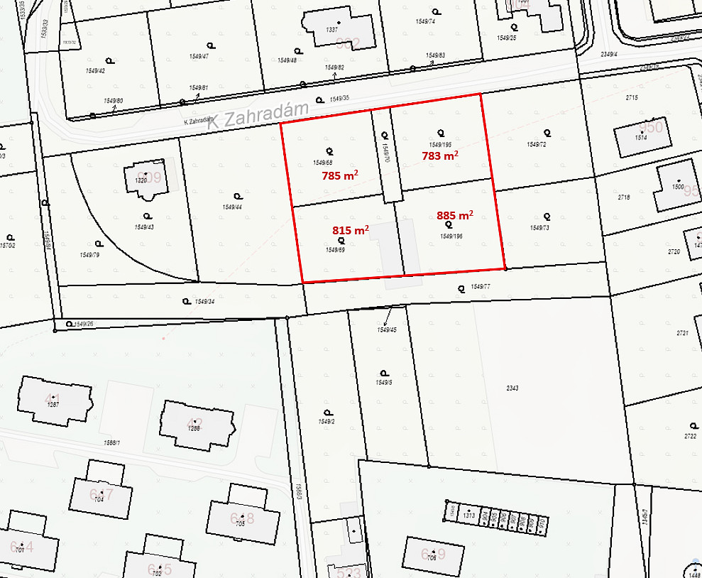 Prodej stavebního pozemku 3 448 m² – fotografie 2