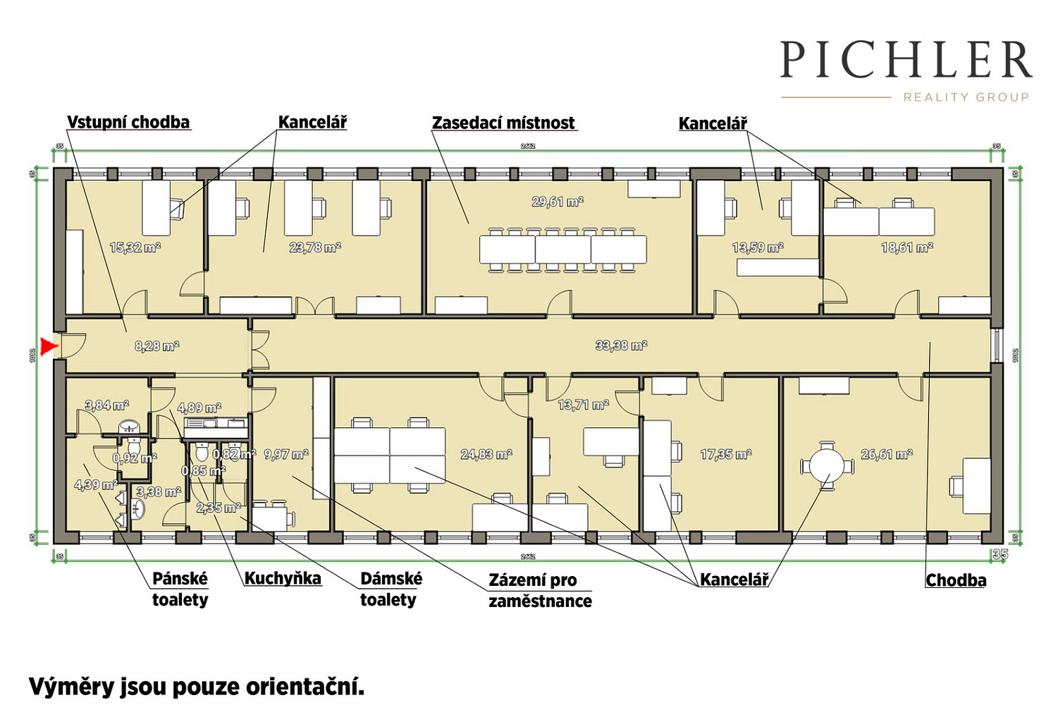 Pronájem kanceláře 255 m² — photo 3